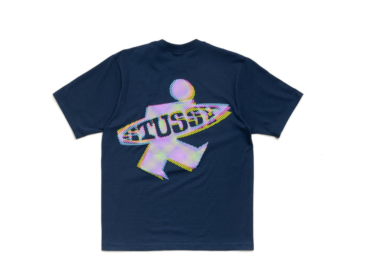 Stussy Dot Surf Puff Print Tee Navy