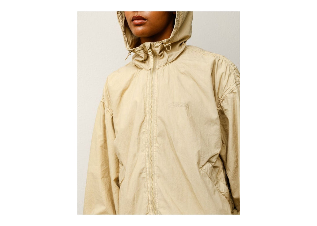 Stussy Double Cotton Hooded Jacket Sand