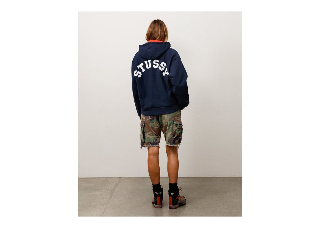 Stussy Double Faced Zip Hoodie Navy