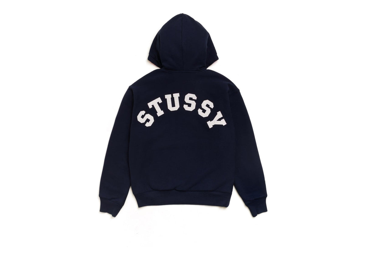 Stussy Double Faced Zip Hoodie Navy