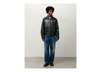 Stussy Garage Jacket Leather Black