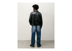 Stussy Garage Jacket Leather Black