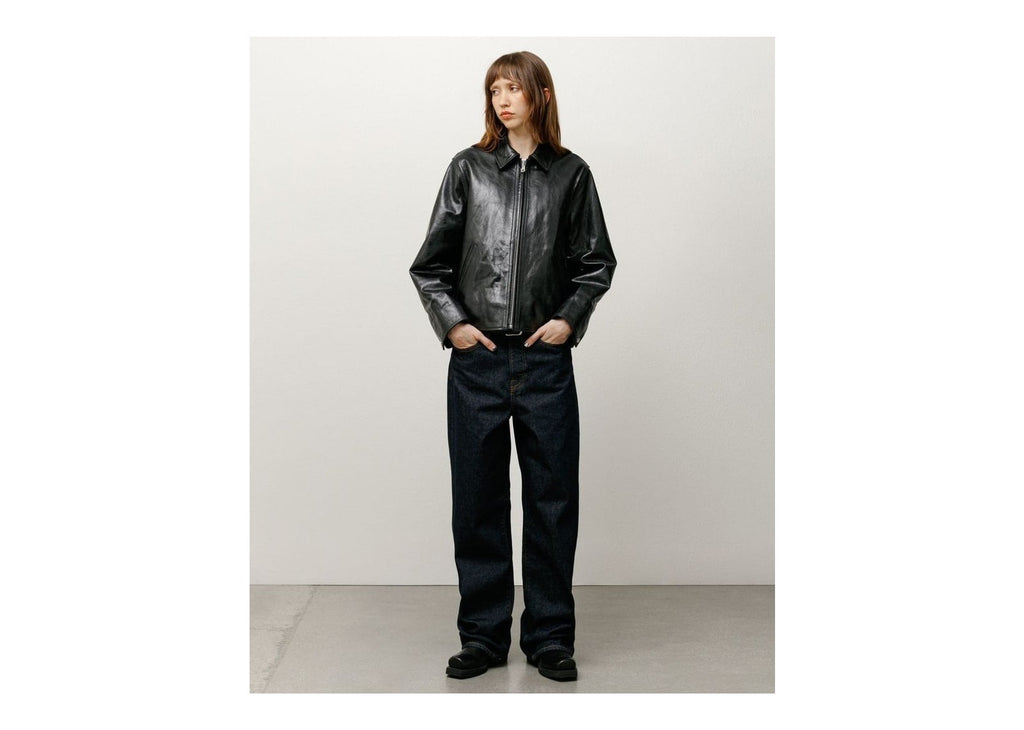 Stussy Garage Jacket Leather Black