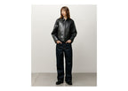 Stussy Garage Jacket Leather Black