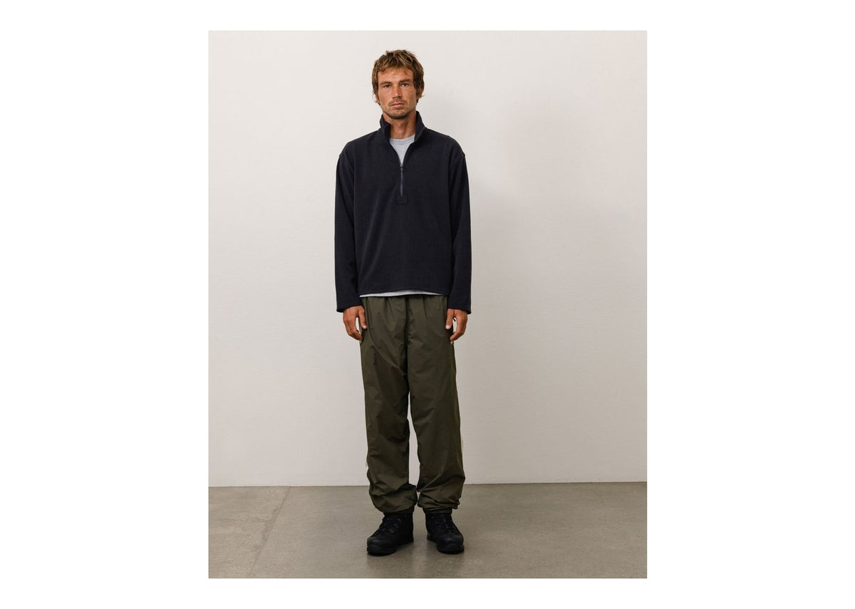 Stussy Half Zip Thermal Mock Neck Black