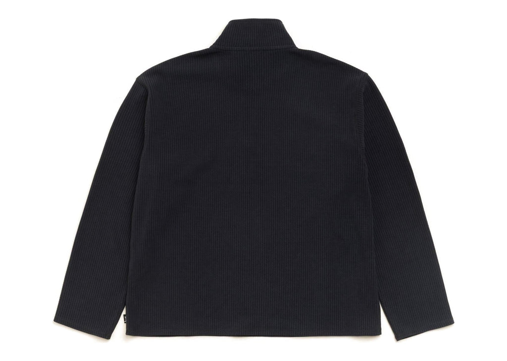 Stussy Half Zip Thermal Mock Neck Black