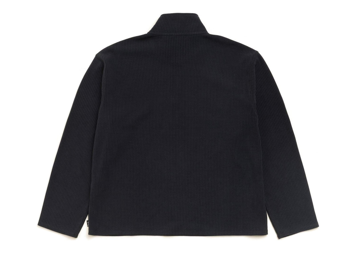 Stussy Half Zip Thermal Mock Neck Black