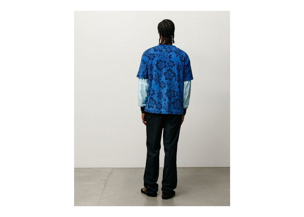 Stussy Lazy Floral Tee Sport Blue