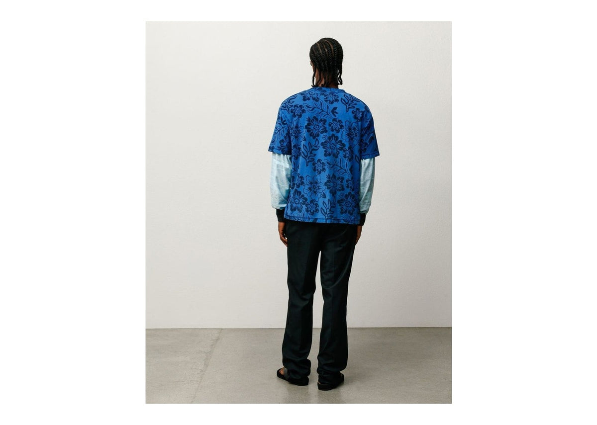 Stussy Lazy Floral Tee Sport Blue