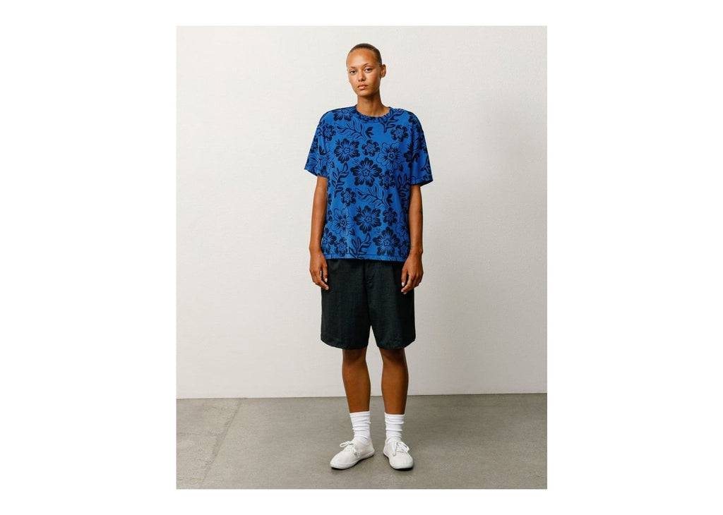 Stussy Lazy Floral Tee Sport Blue