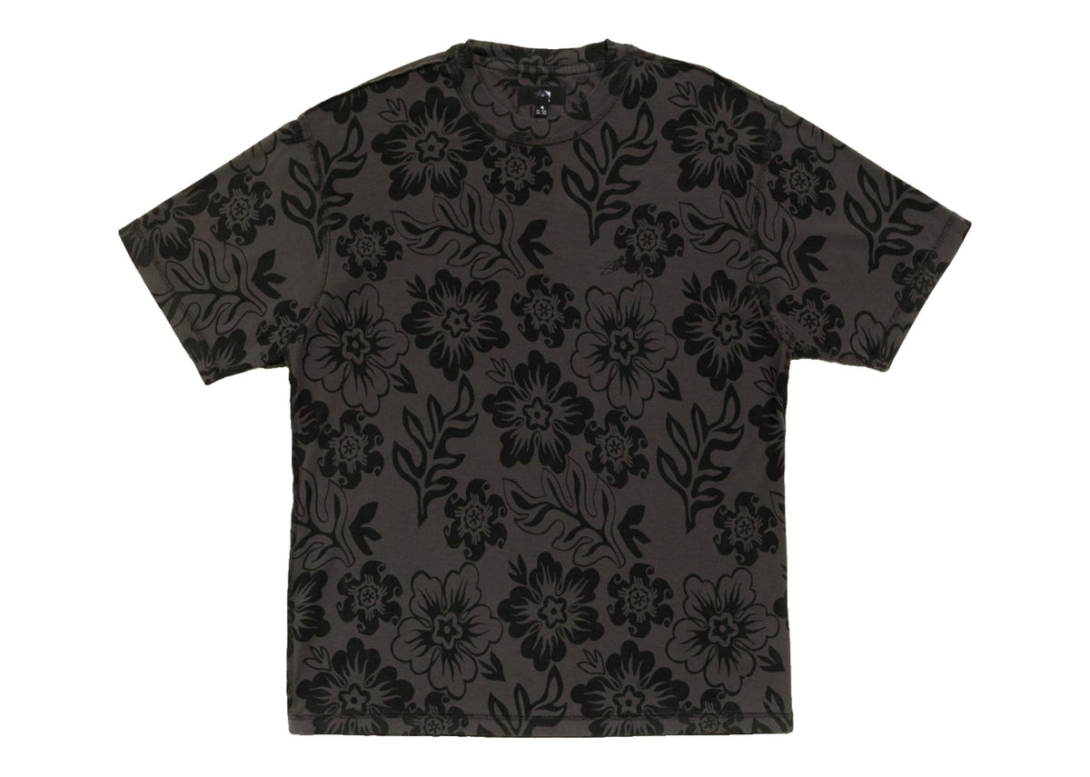 Stussy Lazy Floral Tee Vintage Black
