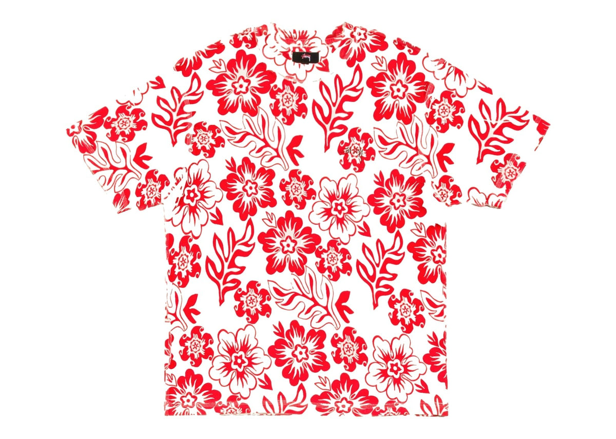 Stussy Lazy Floral Tee White