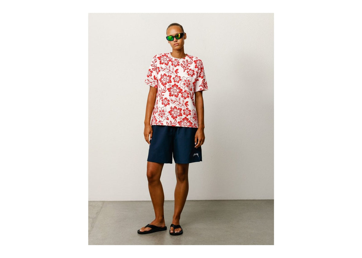 Stussy Lazy Floral Tee White