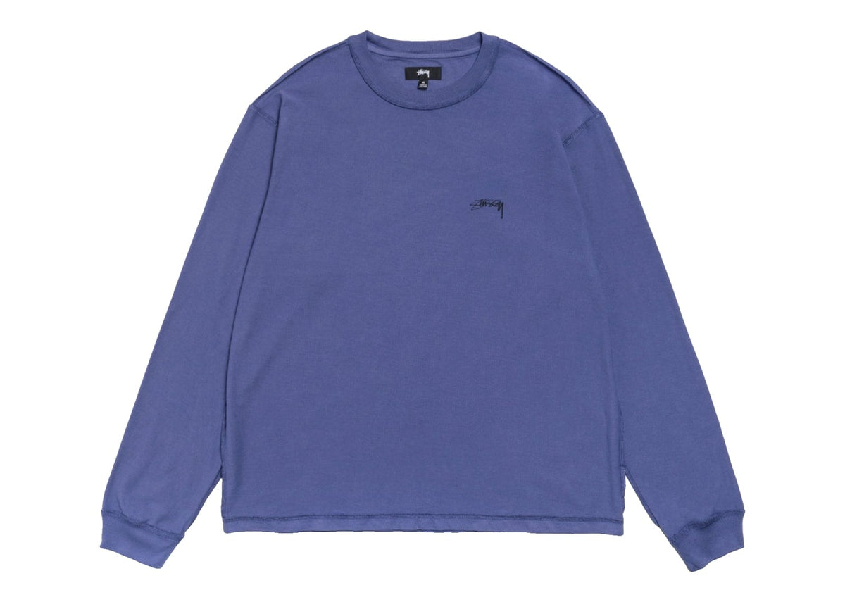 Stussy Lazy LS Tee Vintage Navy