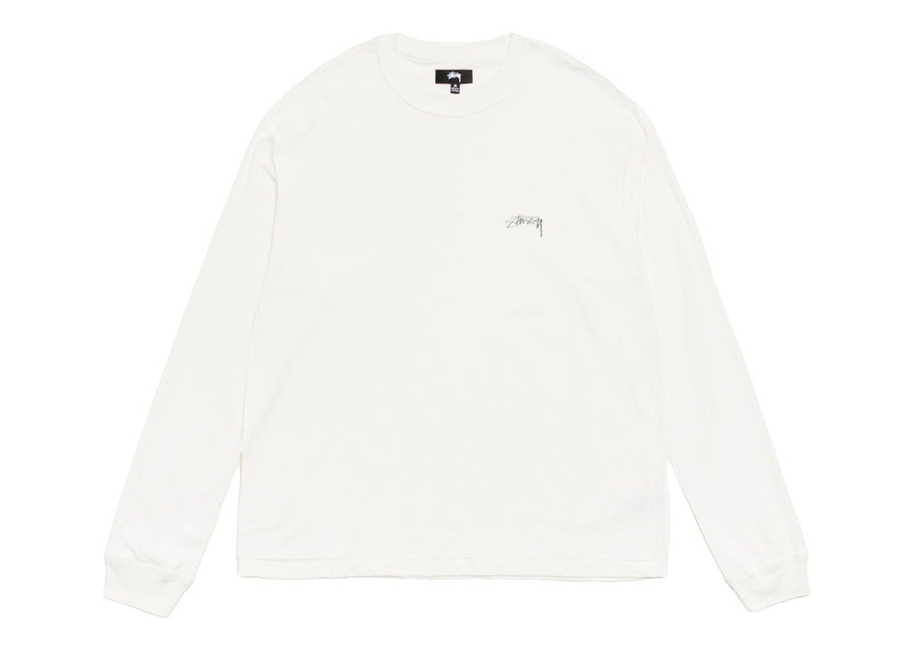 Stussy Lazy LS Tee White