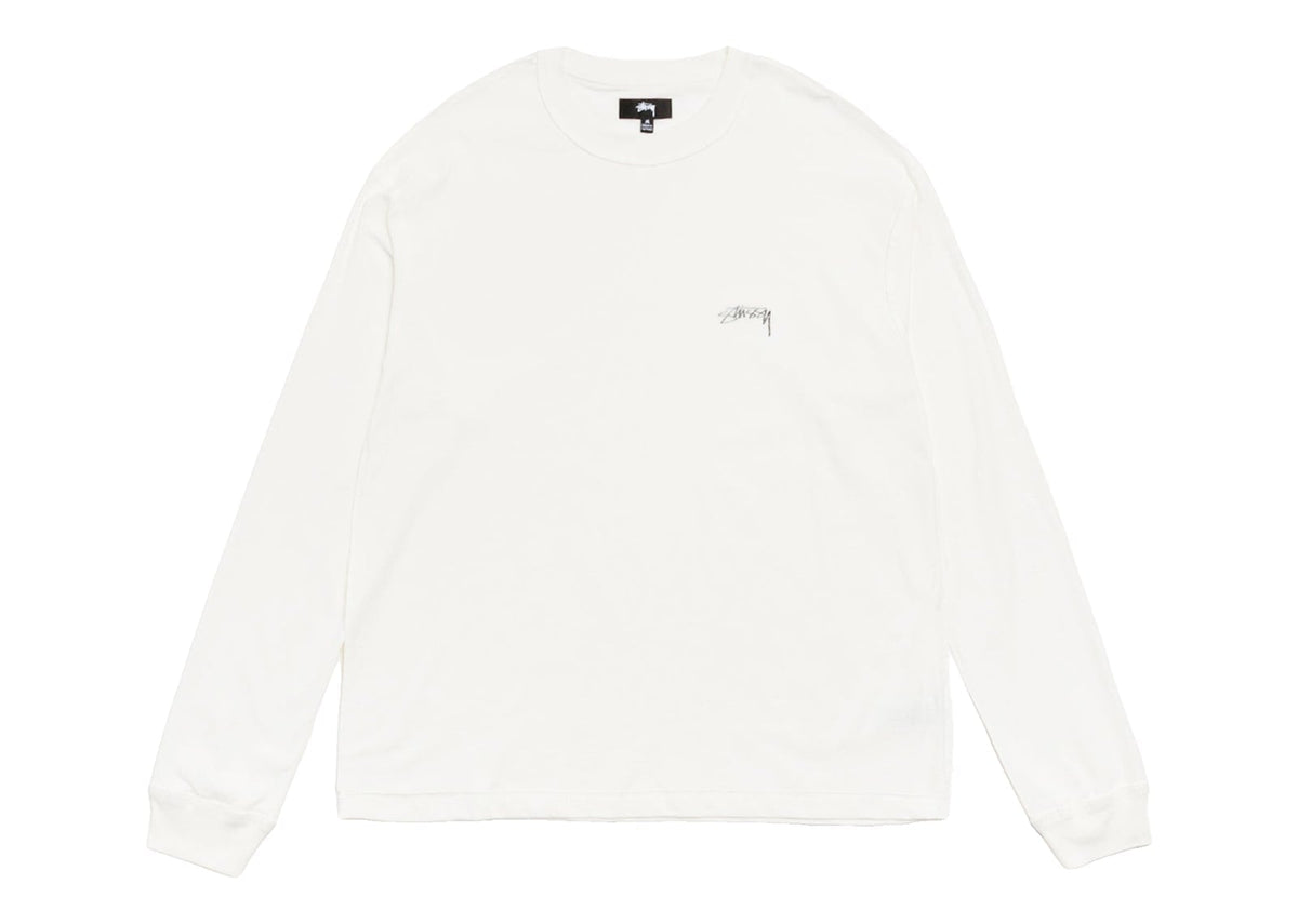 Stussy Lazy LS Tee White