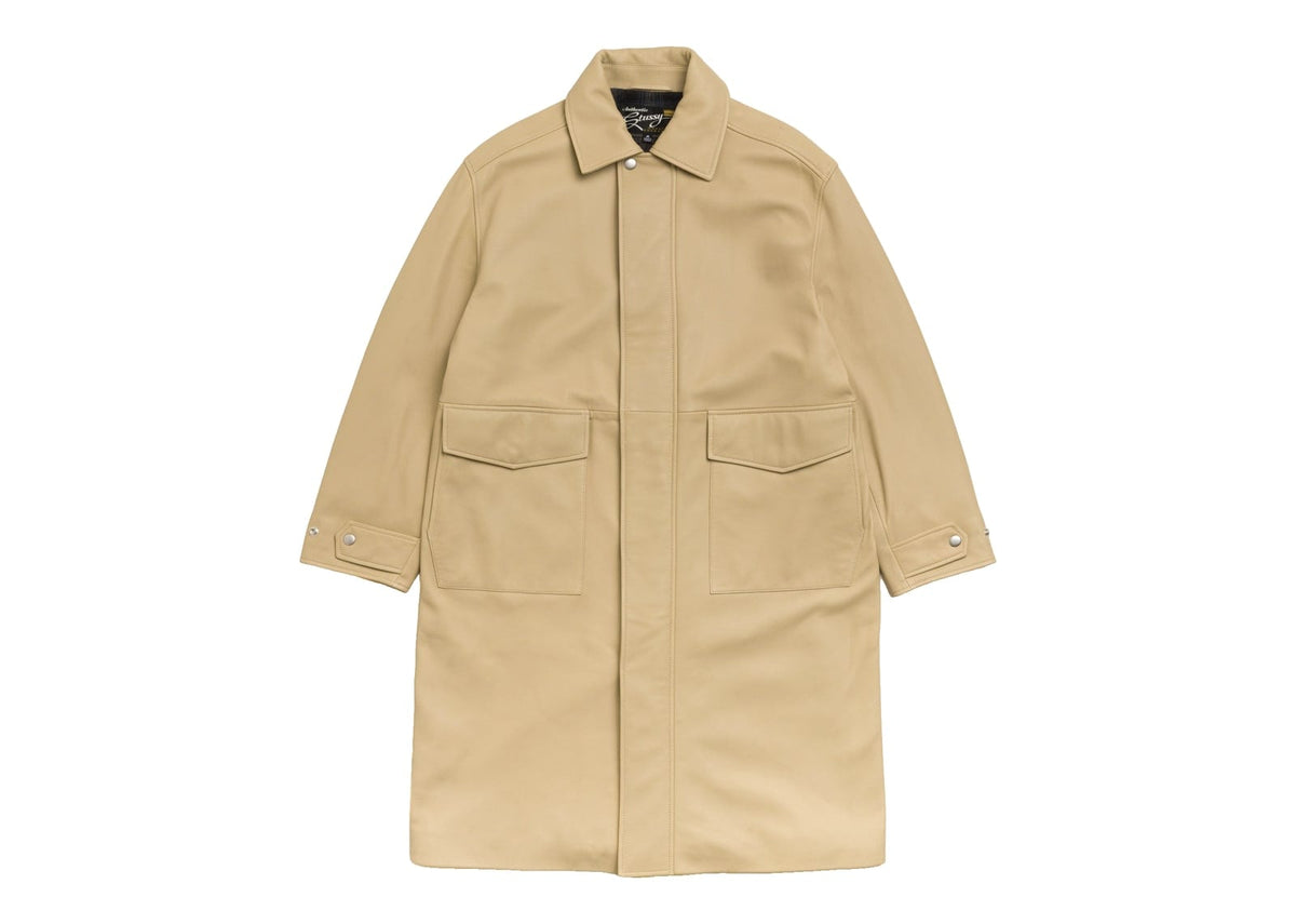 Stussy Leather Duster Sand