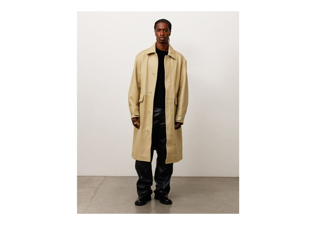 Stussy Leather Duster Sand