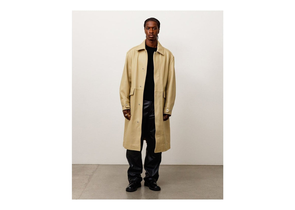 Stussy Leather Duster Sand