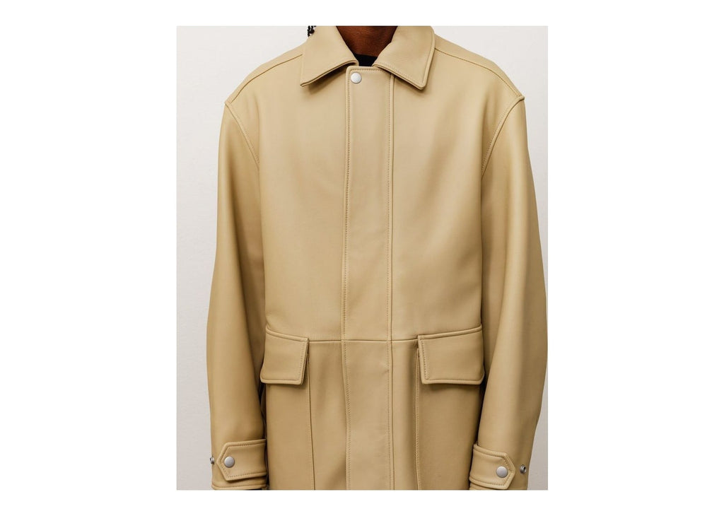 Stussy Leather Duster Sand