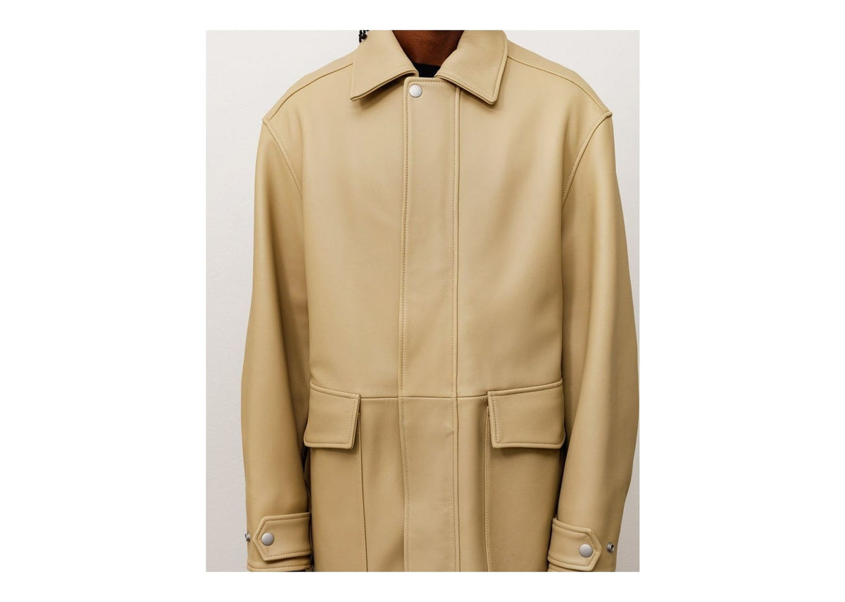 Stussy Leather Duster Sand