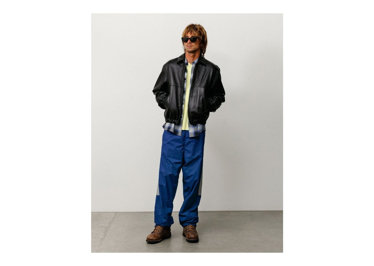 Stussy Leather Work Jacket Black