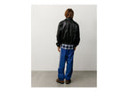 Stussy Leather Work Jacket Black