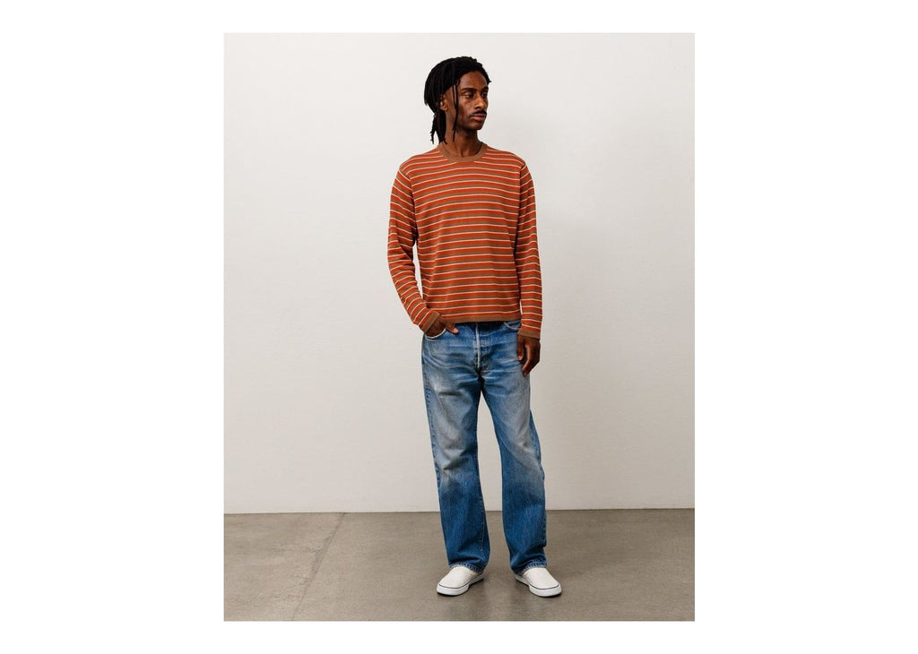 Stussy Lightweight Stripe Sweater Red