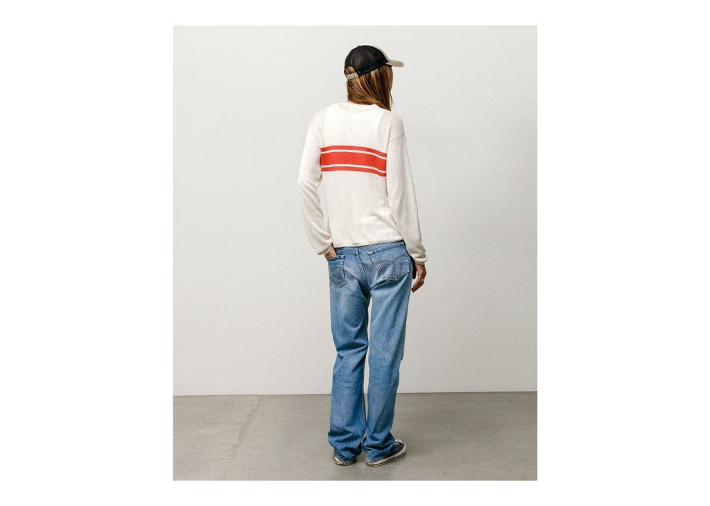 Stussy Lightweight Striped Sweater Bone