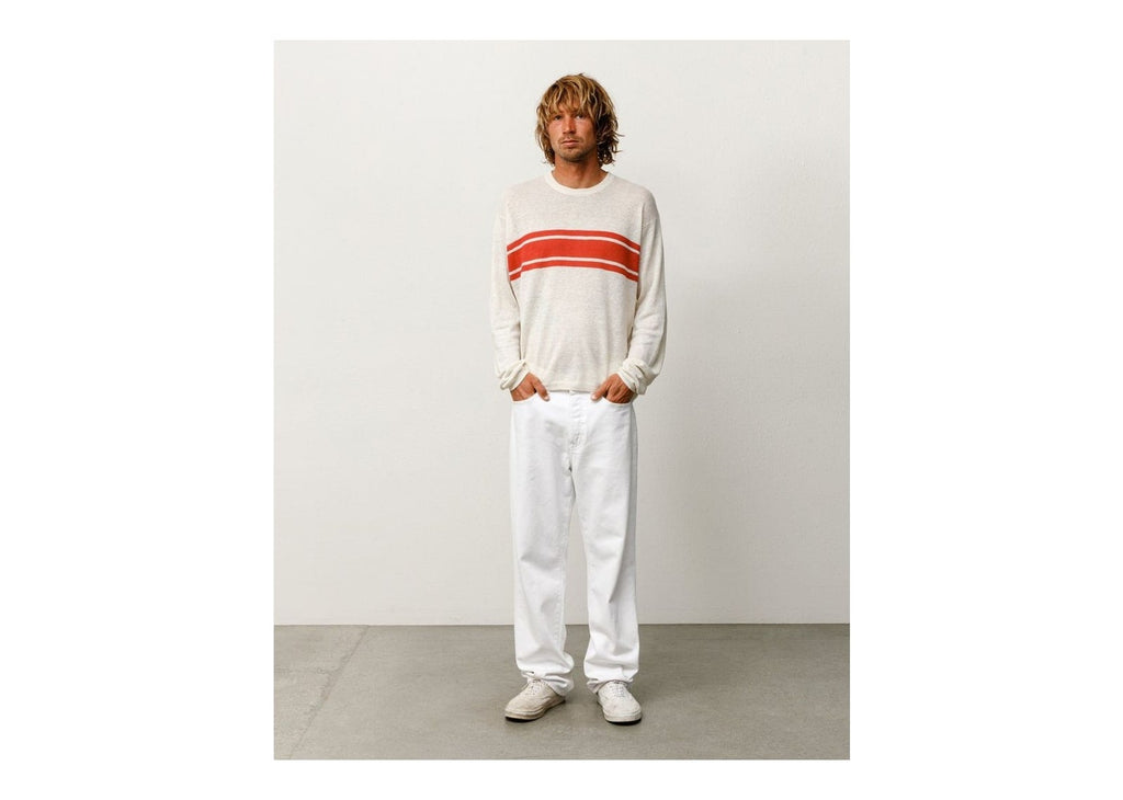 Stussy Lightweight Striped Sweater Bone