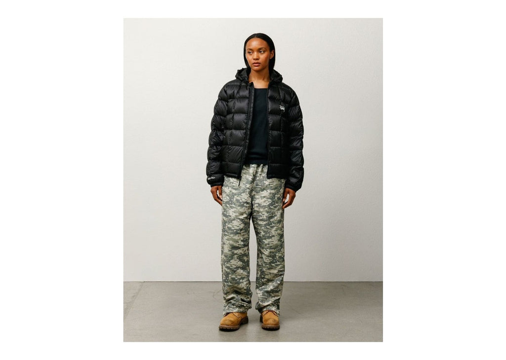 Stussy Midweight Hooded Puffer Black