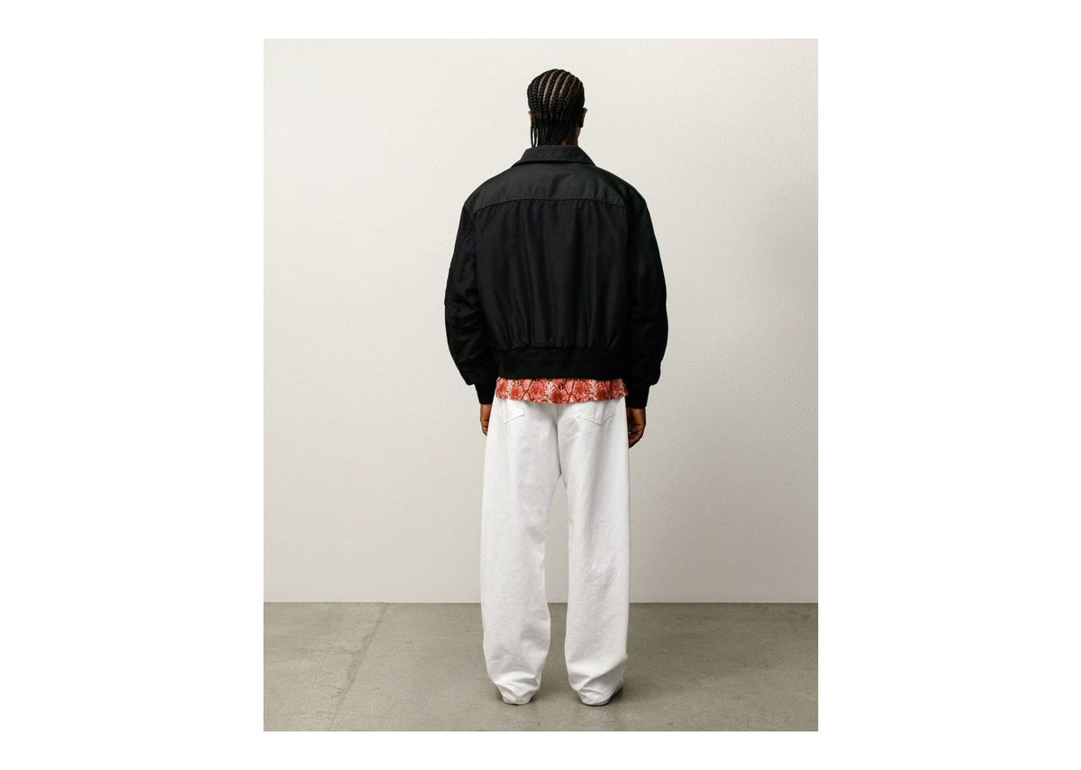 Stussy Mock Neck Flight Bomber Black