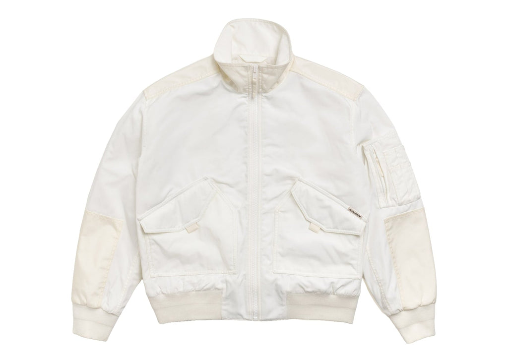 Stussy Mock Neck Flight Bomber White