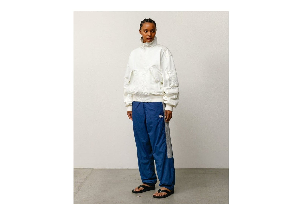 Stussy Mock Neck Flight Bomber White