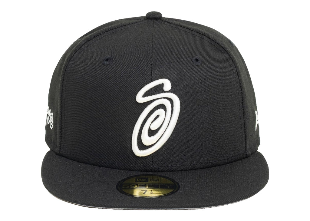 Stussy New Era 59 FIFTY Swirly S Cap Black