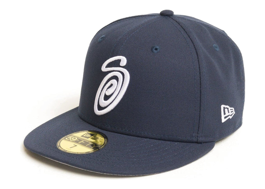 Stussy New Era 59 FIFTY Swirly S Cap Navy