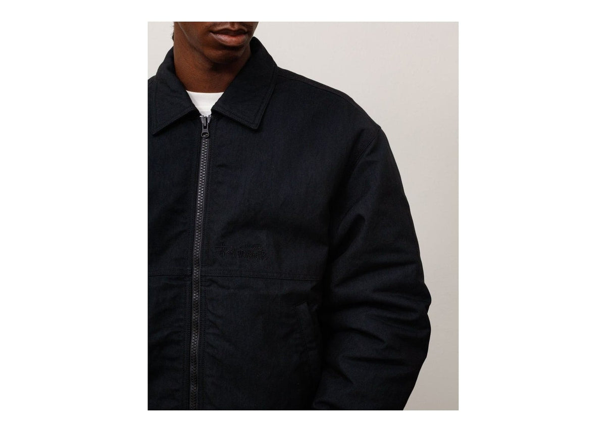 Stussy NYCO Collared Work Jacket Black