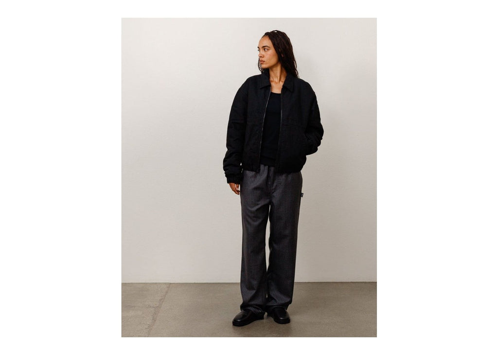 Stussy NYCO Collared Work Jacket Black