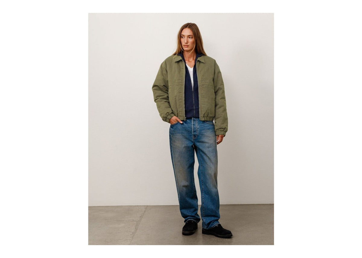 Stussy NYCO Collared Work Jacket Green