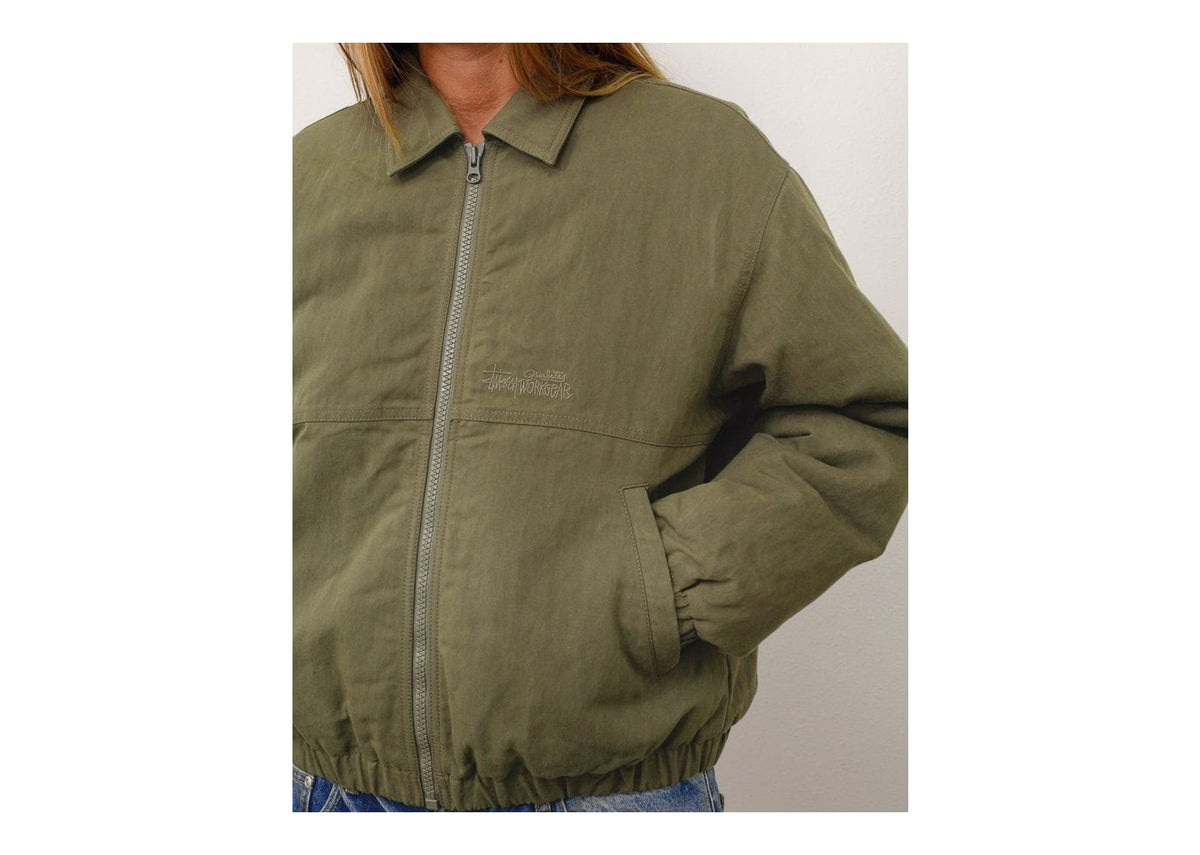 Stussy NYCO Collared Work Jacket Green