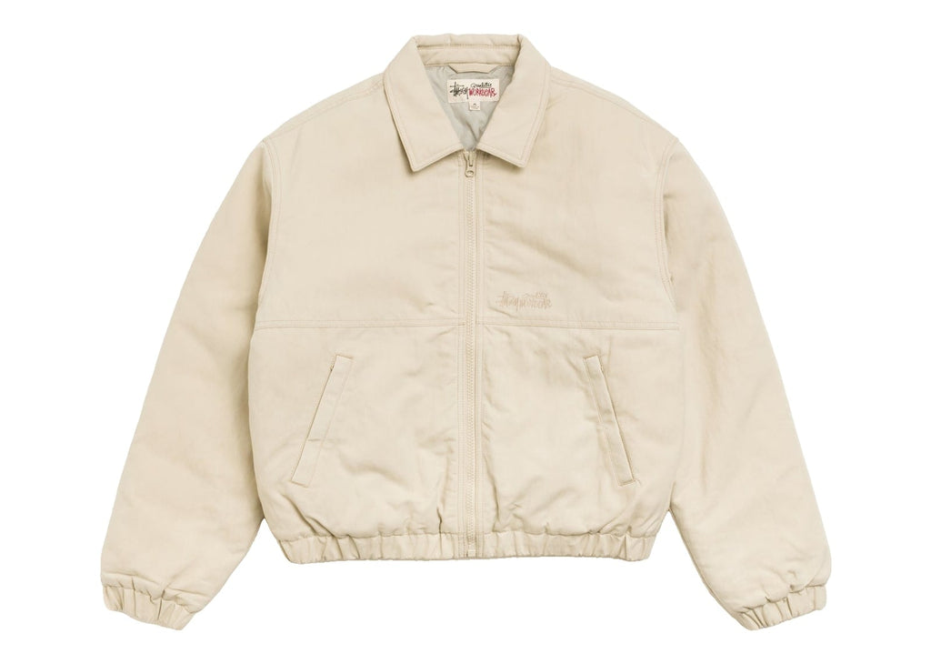 Stussy NYCO Collared Work Jacket Sand