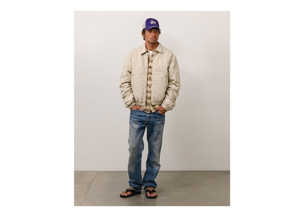 Stussy NYCO Collared Work Jacket Sand