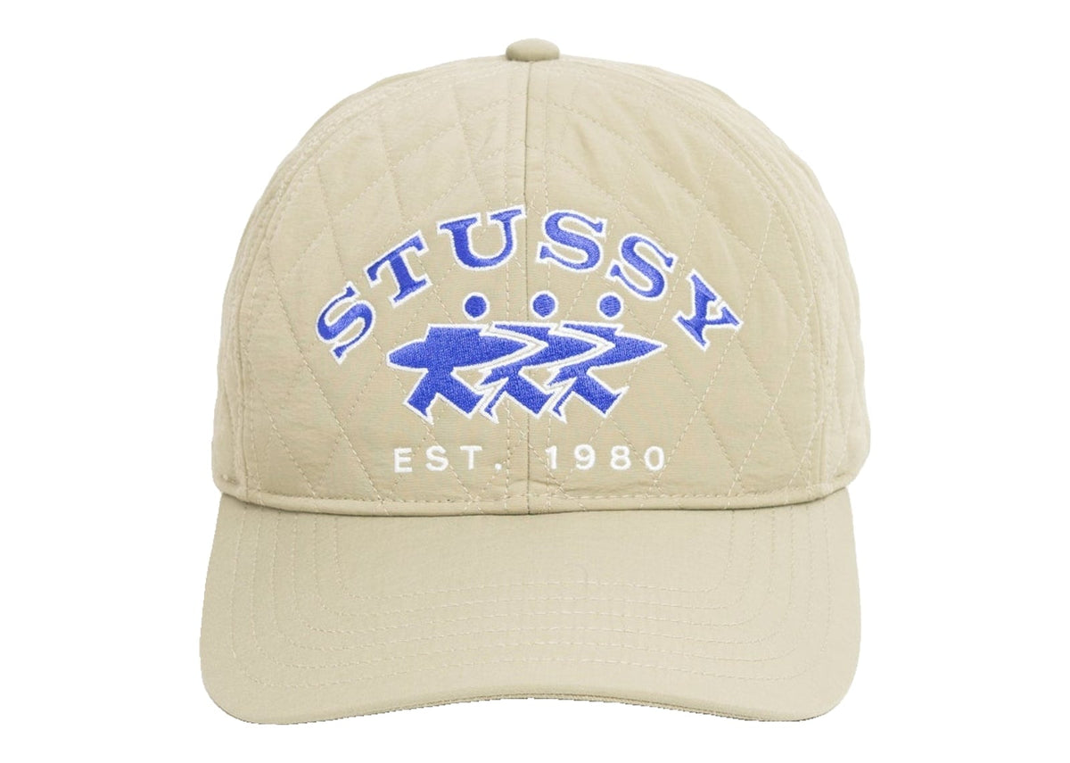 Stussy Quilted Surfwalk Snapback Cap Khaki