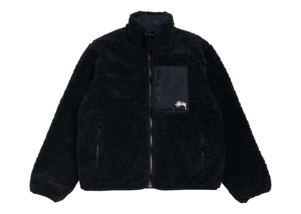 Stussy Sherpa Reversible Jacket Black