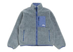 Stussy Sherpa Reversible Jacket Bluestone