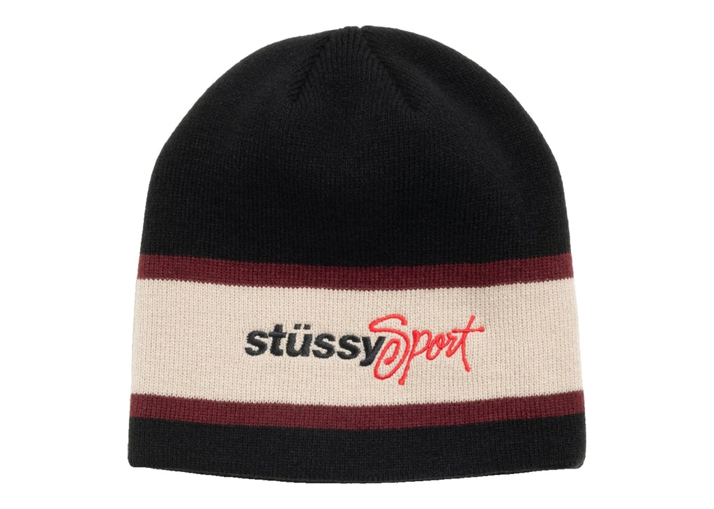 Stussy Sport Stripe Skullcap Black