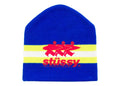 Stussy Stripe Ski Beanie Blue