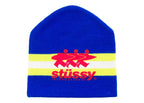 Stussy Stripe Ski Beanie Blue