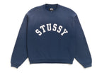 Stussy Sun Faded Oversized Crew Navy