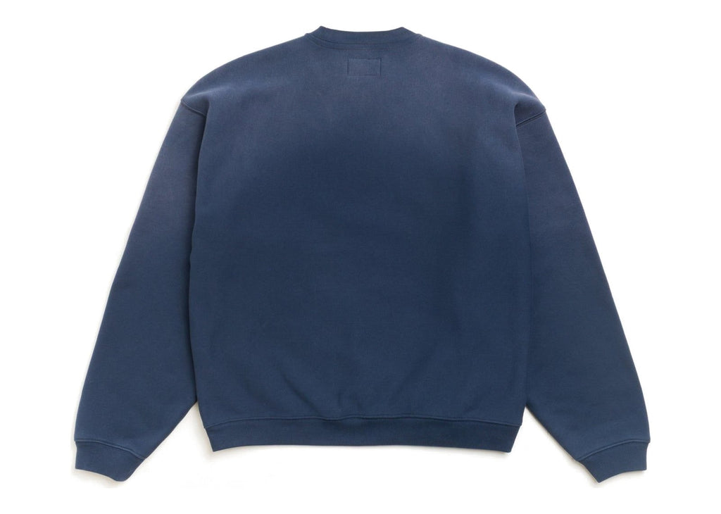Stussy Sun Faded Oversized Crew Navy